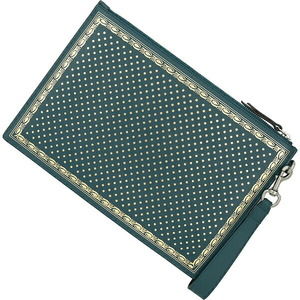 Gucci Green Pochette Calf Shoulder Clutch SEGA Zipper GUCCY Bag Bag